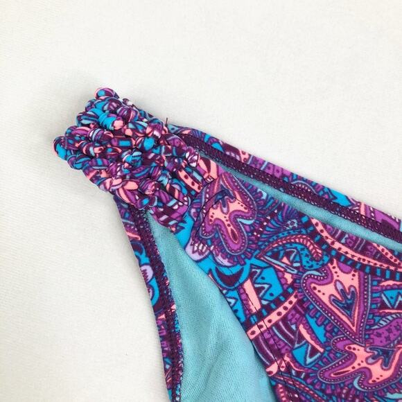 NWT Gossip Purple Paisley Bikini Bottoms Small - Picture 2 of 5